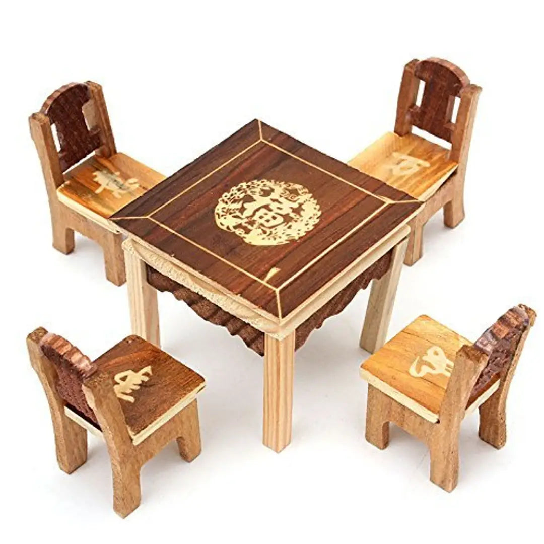 Wooden Miniature Chair and Table Set for Kids/Toy